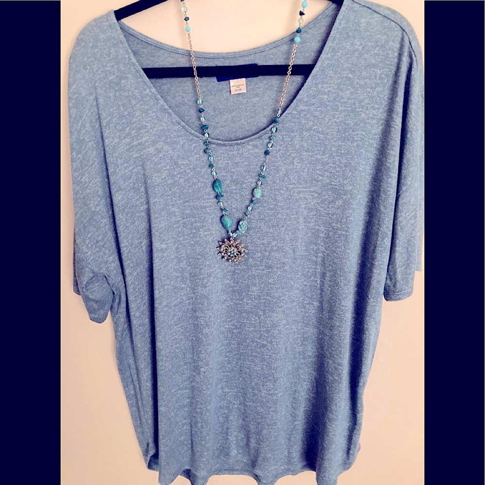 💚SIMPLY STYLED BLUE LIGHTWEIGHT SWEATER SIZE XL